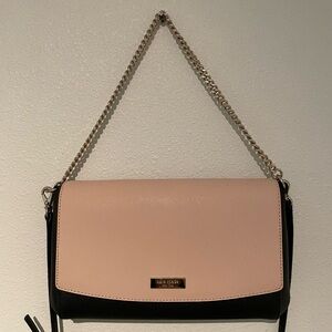Kate Spade black and blush crossbody bag.